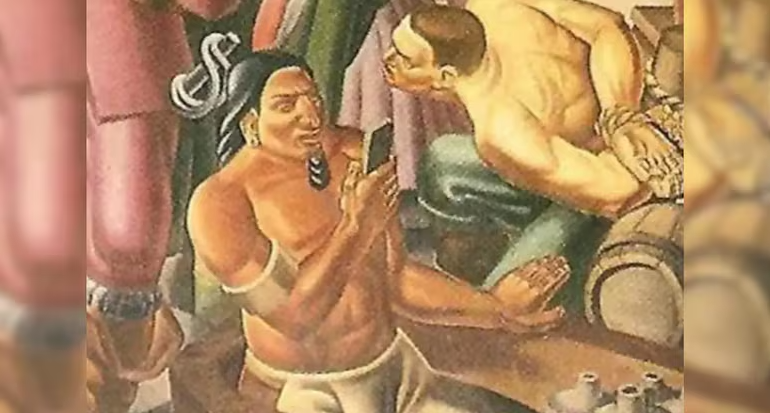 1937 Painting Smartphone Mystery: Mirror or Time Travel?